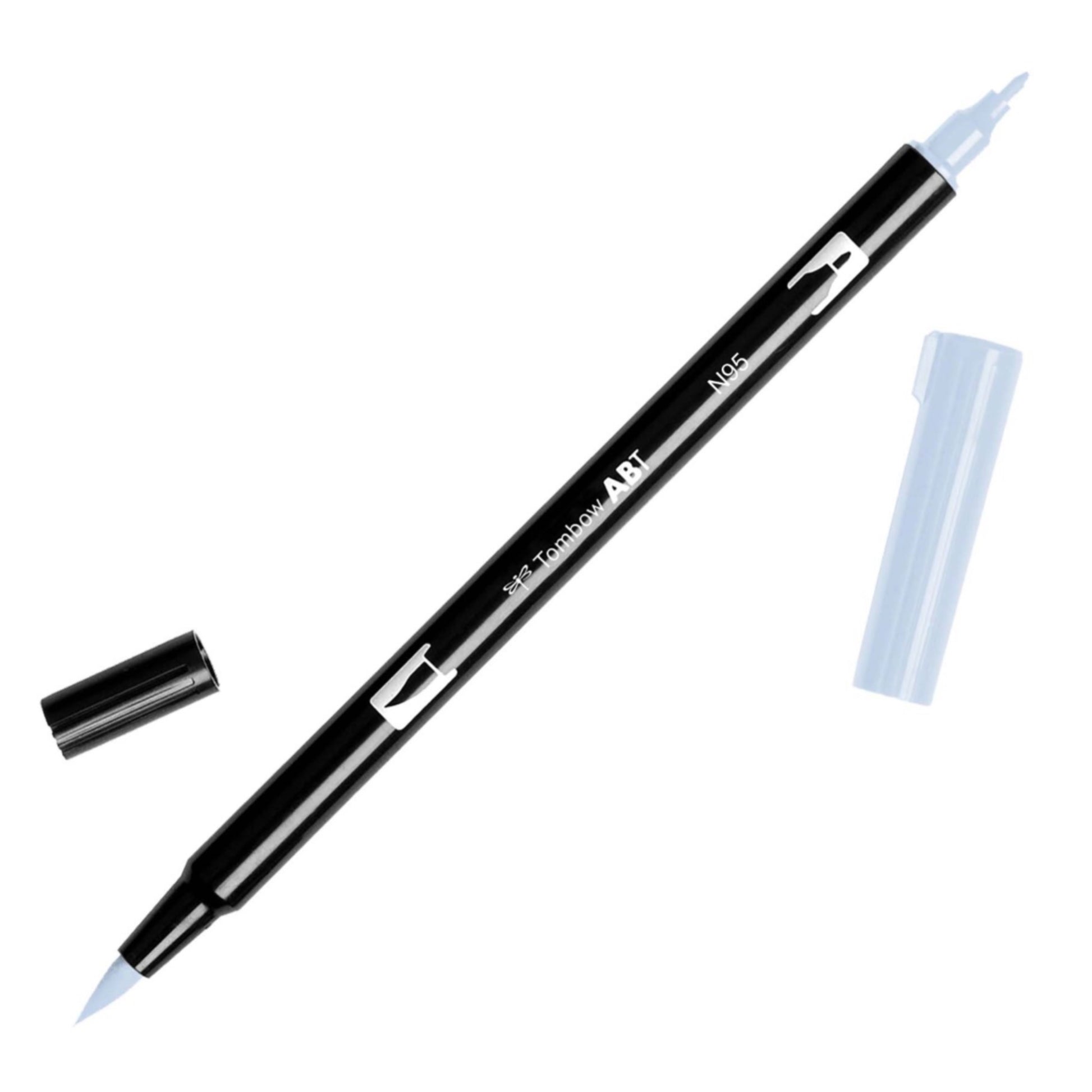 Tombow Dual Brush Pens - Individuals - N95 Cool Gray 1 by Tombow - K. A. Artist Shop