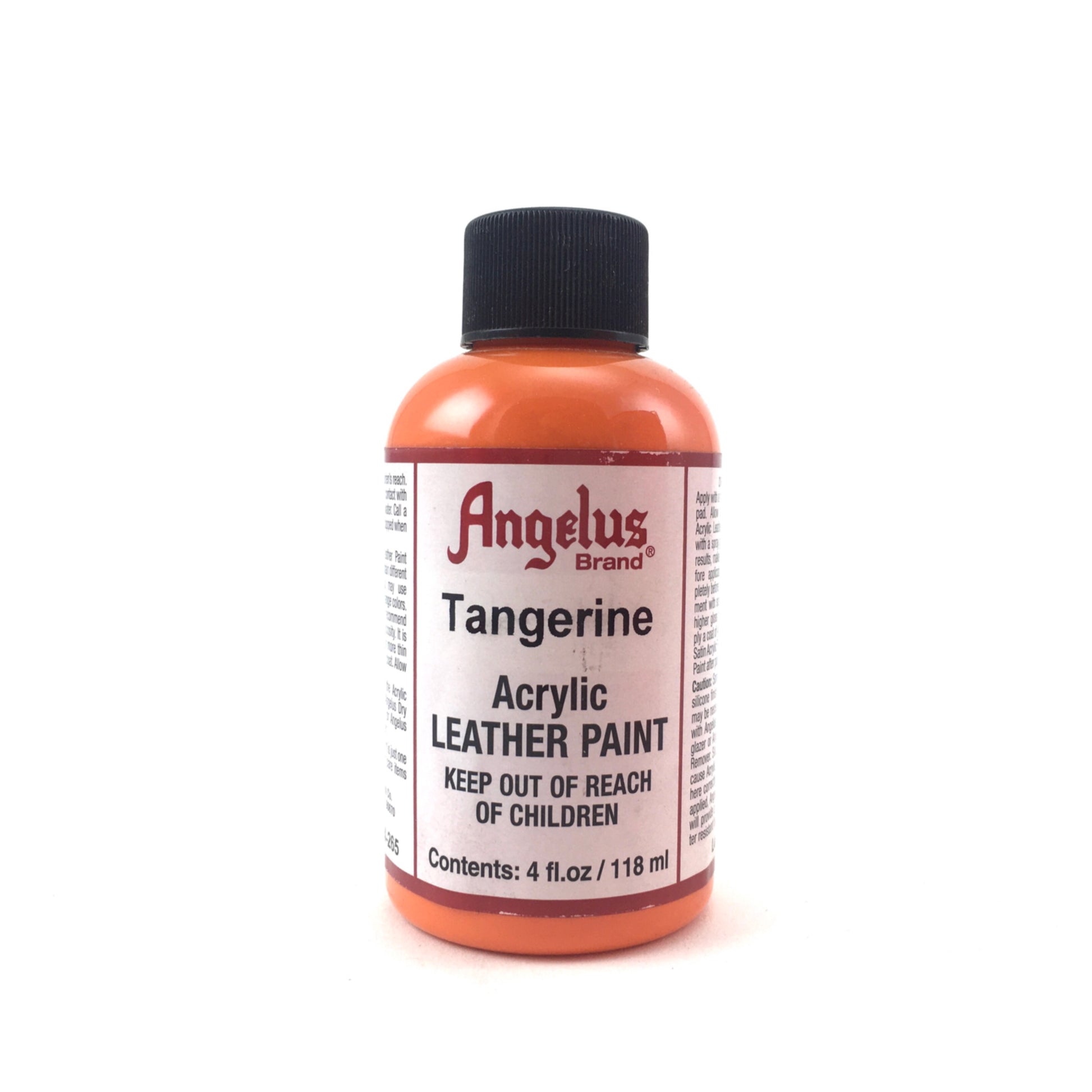 Angelus Acrylic Leather Paint - 4 oz. - Matte Tangerine by Angelus - K. A. Artist Shop