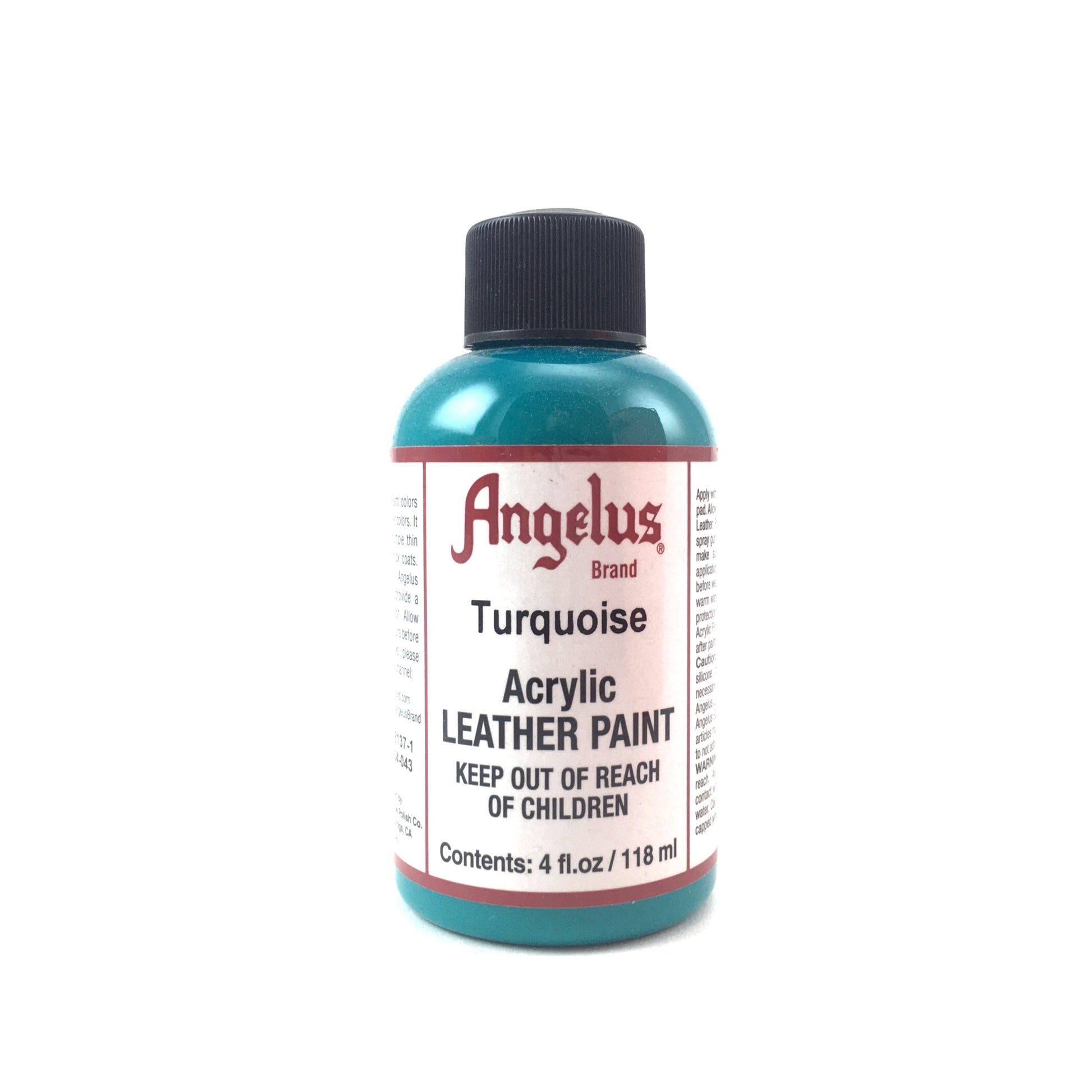 Angelus Acrylic Leather Paint - 4 oz. - Matte Turquoise by Angelus - K. A. Artist Shop