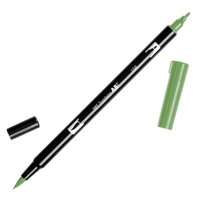 Tombow Dual Brush Pens - Individuals - 158 Dark Olive by Tombow - K. A. Artist Shop