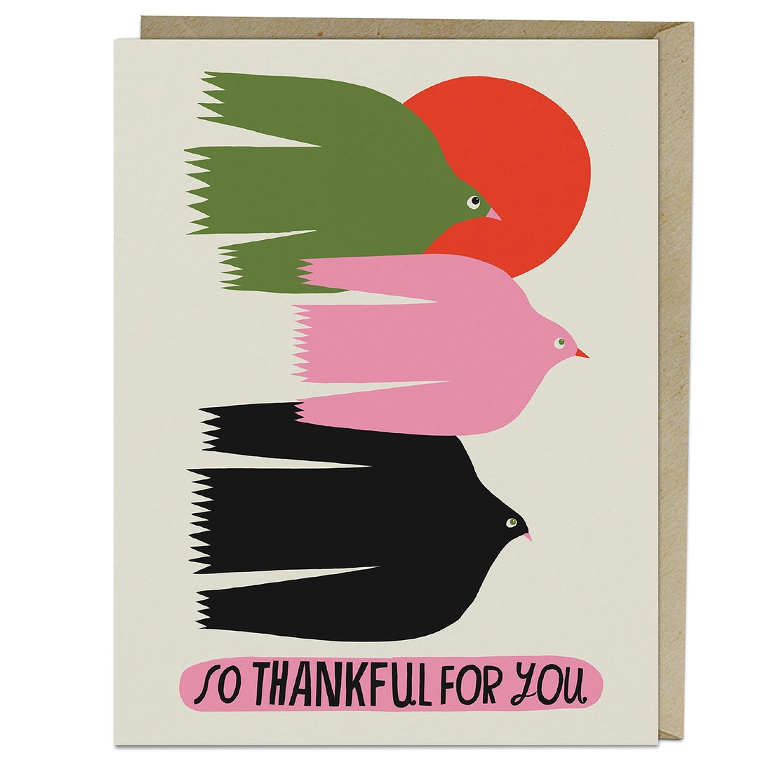 “So Thankful” Card by Lisa Congdon - by Lisa Congdon - K. A. Artist Shop