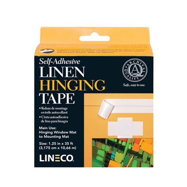 Lineco Self-Adhesive Linen Hinging Tape - 1.25 inches x 35 feet - by Lineco - K. A. Artist Shop
