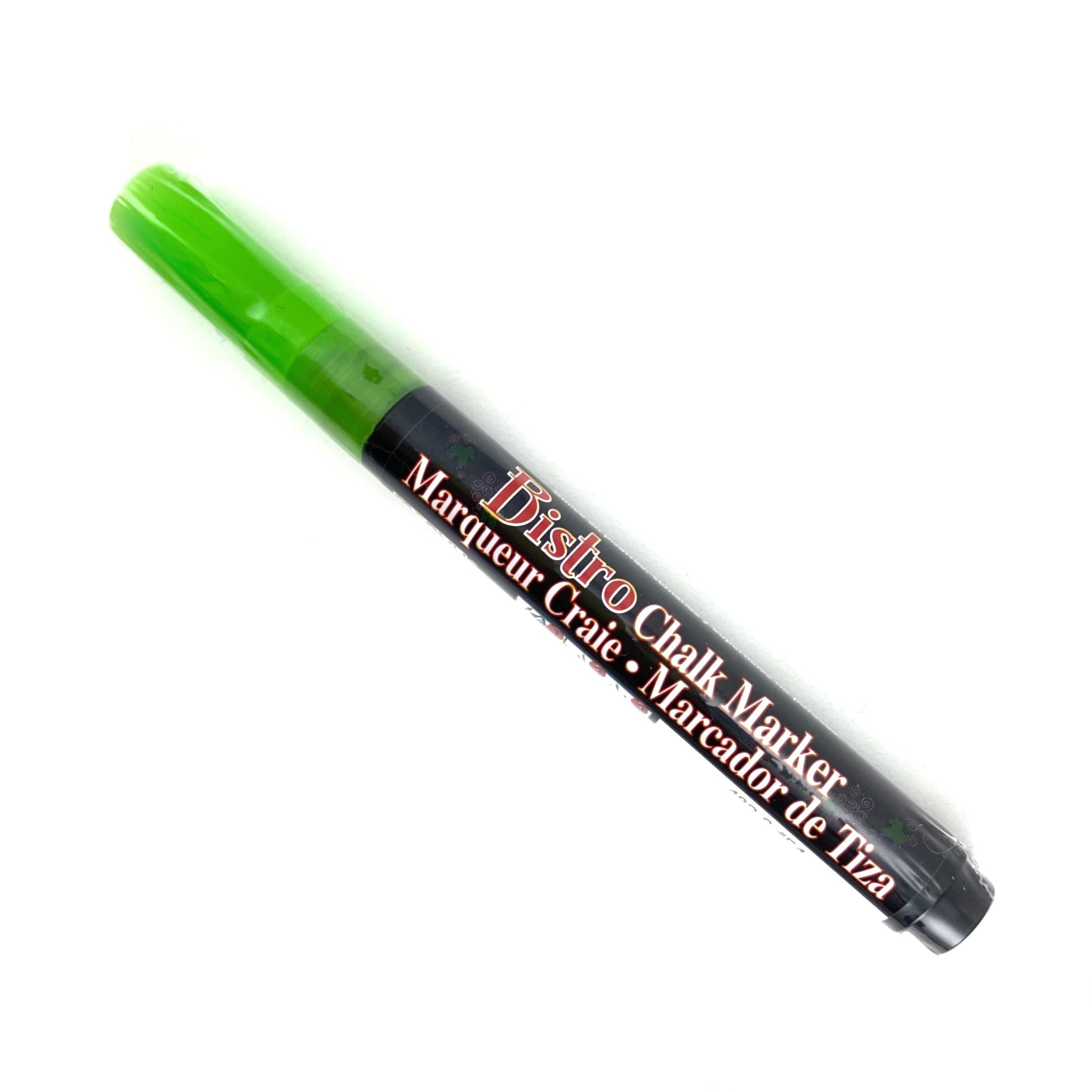 Bistro Chalk Marker - Fine (3mm) - Fluorescent Green by Marvy Uchida - K. A. Artist Shop