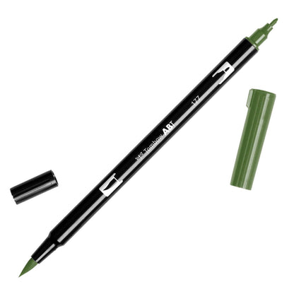 Tombow Dual Brush Pens - Individuals - 177 Dark Jade by Tombow - K. A. Artist Shop