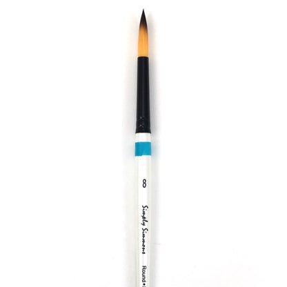 Simply Simmons Watercolor Brush - Short Handle - Round / - #8 / - synthetic by Robert Simmons - K. A. Artist Shop