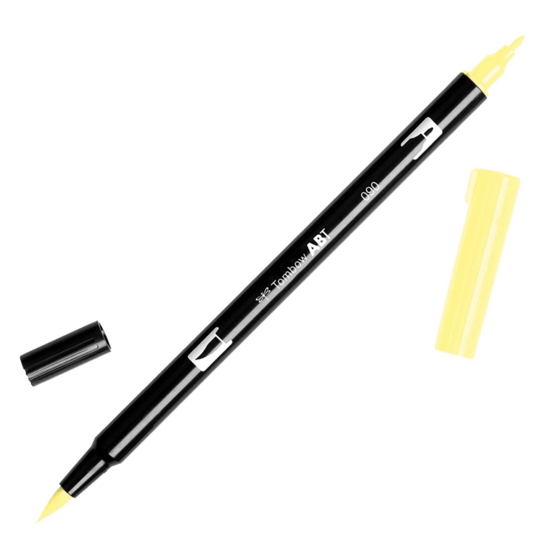 Tombow Dual Brush Pens - Individuals - 090 Lemon Yellow by Tombow - K. A. Artist Shop