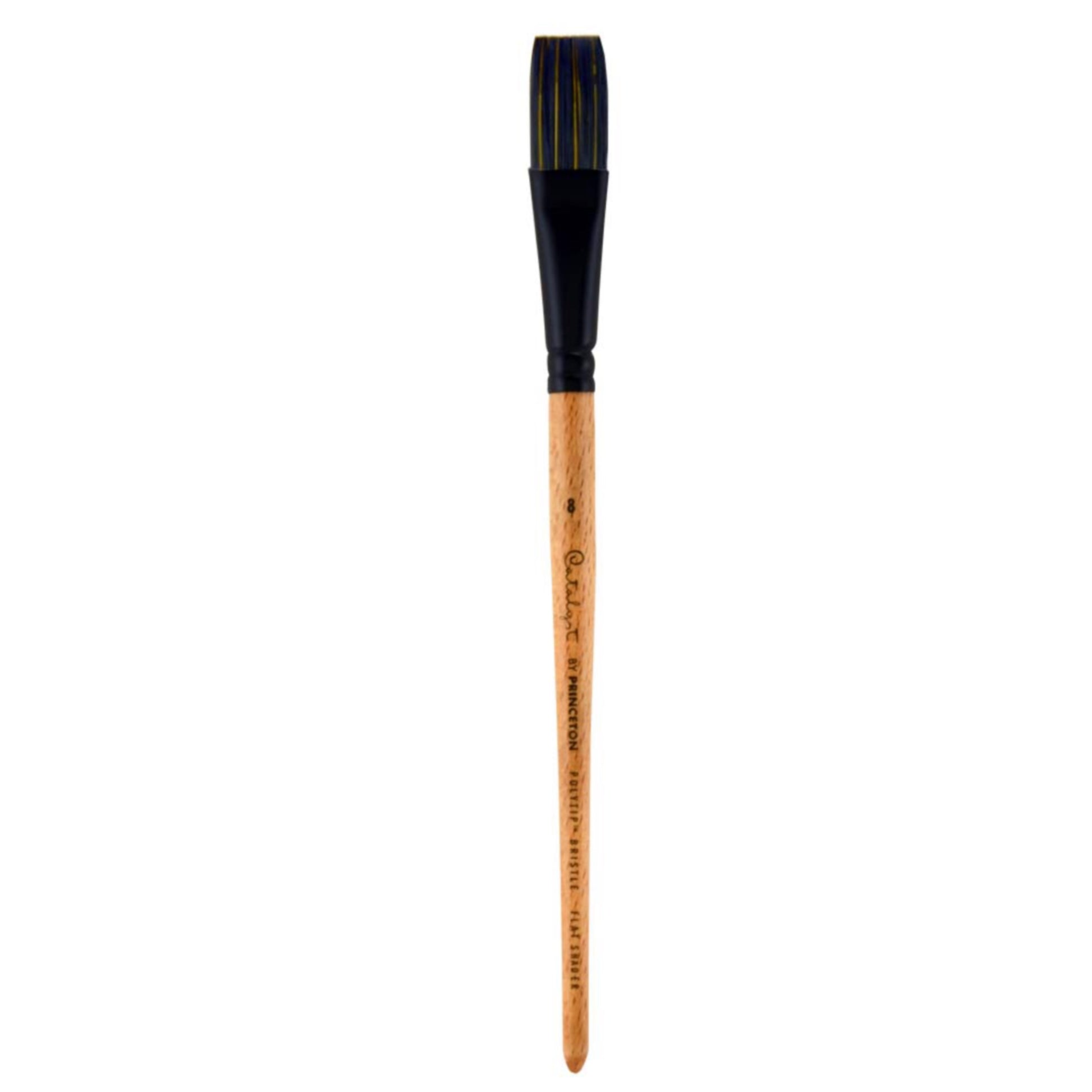 Princeton Catalyst Polytip Bristle Short-Handle Paint Brushes - Flat Shader / #8 by Princeton Art & Brush Co - K. A. Artist Shop