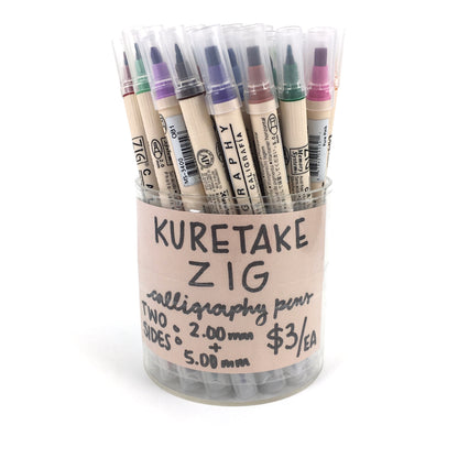 Kuretake Zig Calligraphy Double-Sided Markers - Matte - by Kuretake - K. A. Artist Shop