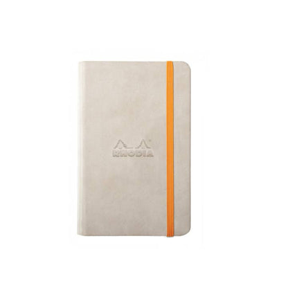 Rhodia Rhodiarama Hardcover Webnotebook - 3.5 x 5.5 inches - Beige / - Blank Paper by Rhodia - K. A. Artist Shop