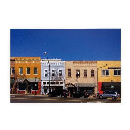 Athens, GA Postcards by Frances Hughes - Broad Street - by Frances Hughes - K. A. Artist Shop