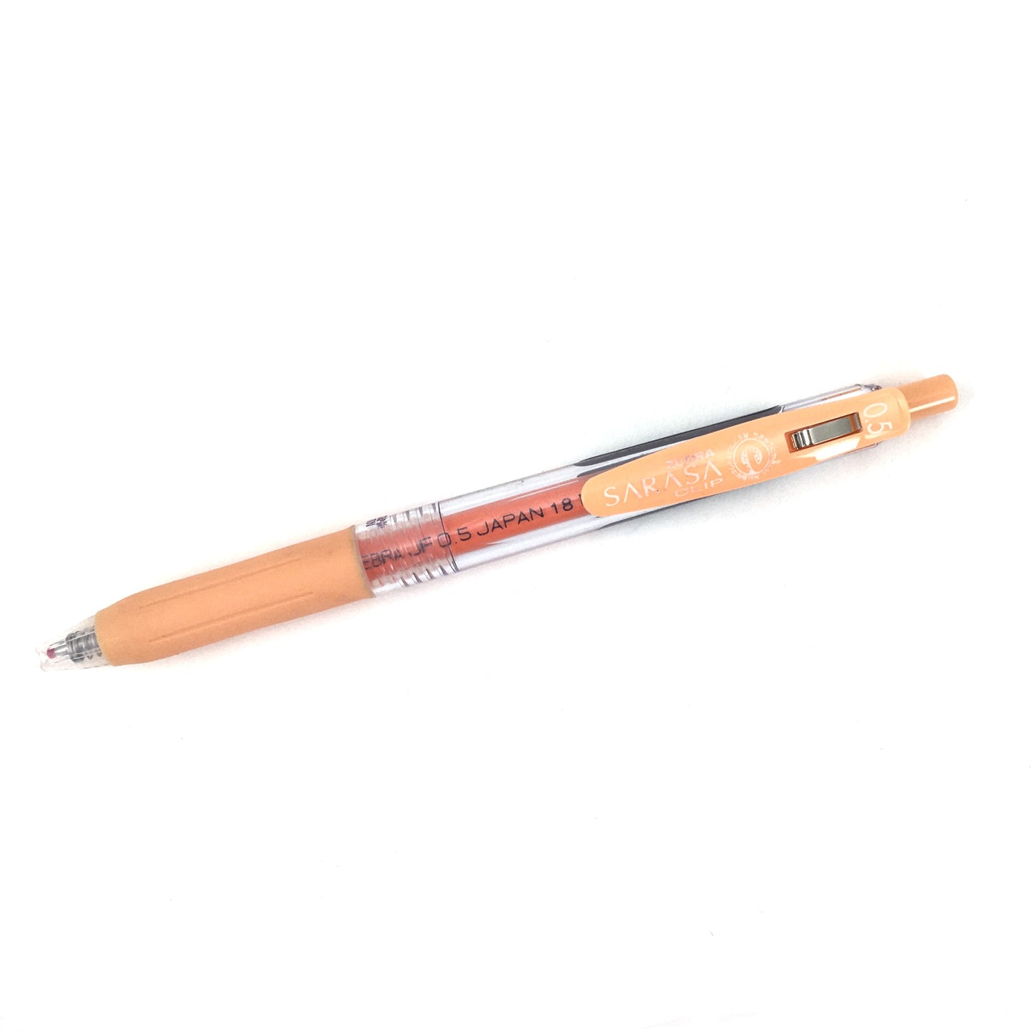 Sarasa Clip Retractable Gel Pens - Milky Orange - 0.5mm by Zebra - K. A. Artist Shop