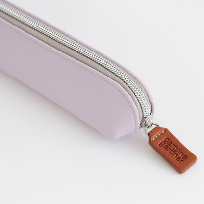 Essential Pencil Case by Caroline Gardner - Lilac Leather-Look by K. A. Artist Shop - K. A. Artist Shop