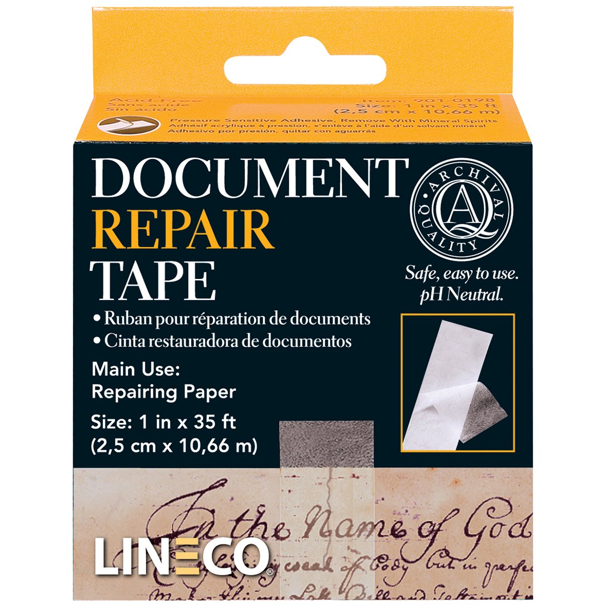 Lineco Document Repair Tape - by Lineco - K. A. Artist Shop