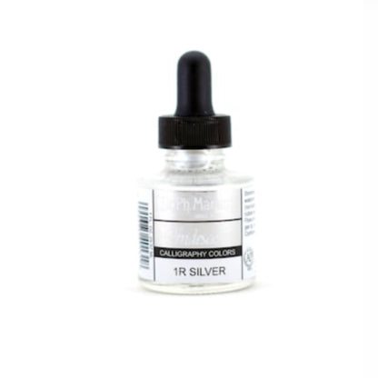 Dr. Ph. Martin's Iridescent Calligraphy Colors - Silver by Dr. Ph. Martin’s - K. A. Artist Shop