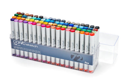 COPIC Sketch Marker Sets - (72A) Set of 72 Markers - Assorted Colors by Copic - K. A. Artist Shop