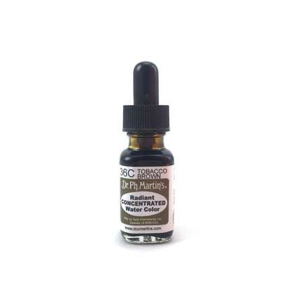 Dr. Ph. Martin's Radiant Concentrated Watercolor - .50 oz. - 36C - Tobacco Brown by Dr. Ph. Martin’s - K. A. Artist Shop