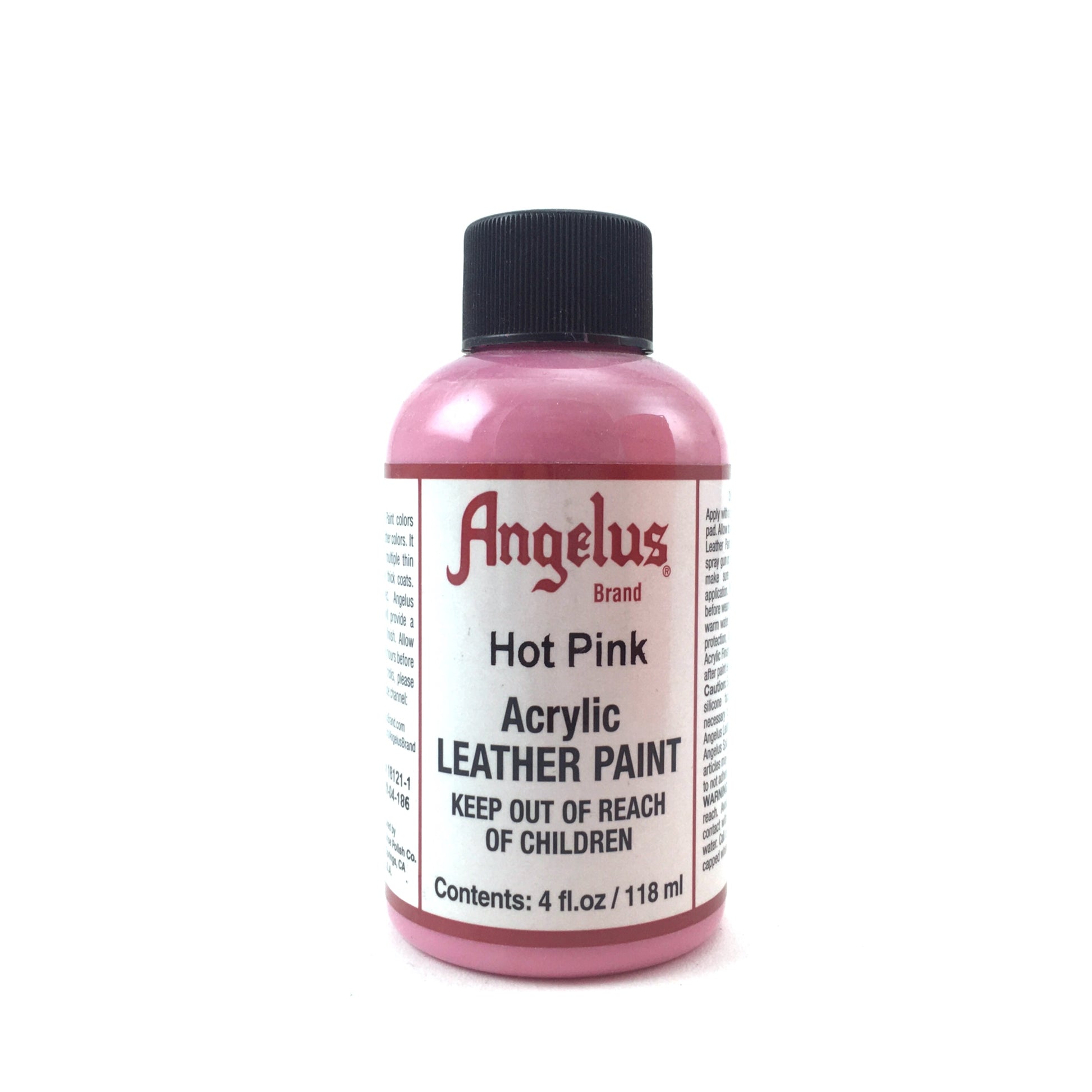 Angelus Acrylic Leather Paint - 4 oz. - Matte Hot Pink by Angelus - K. A. Artist Shop
