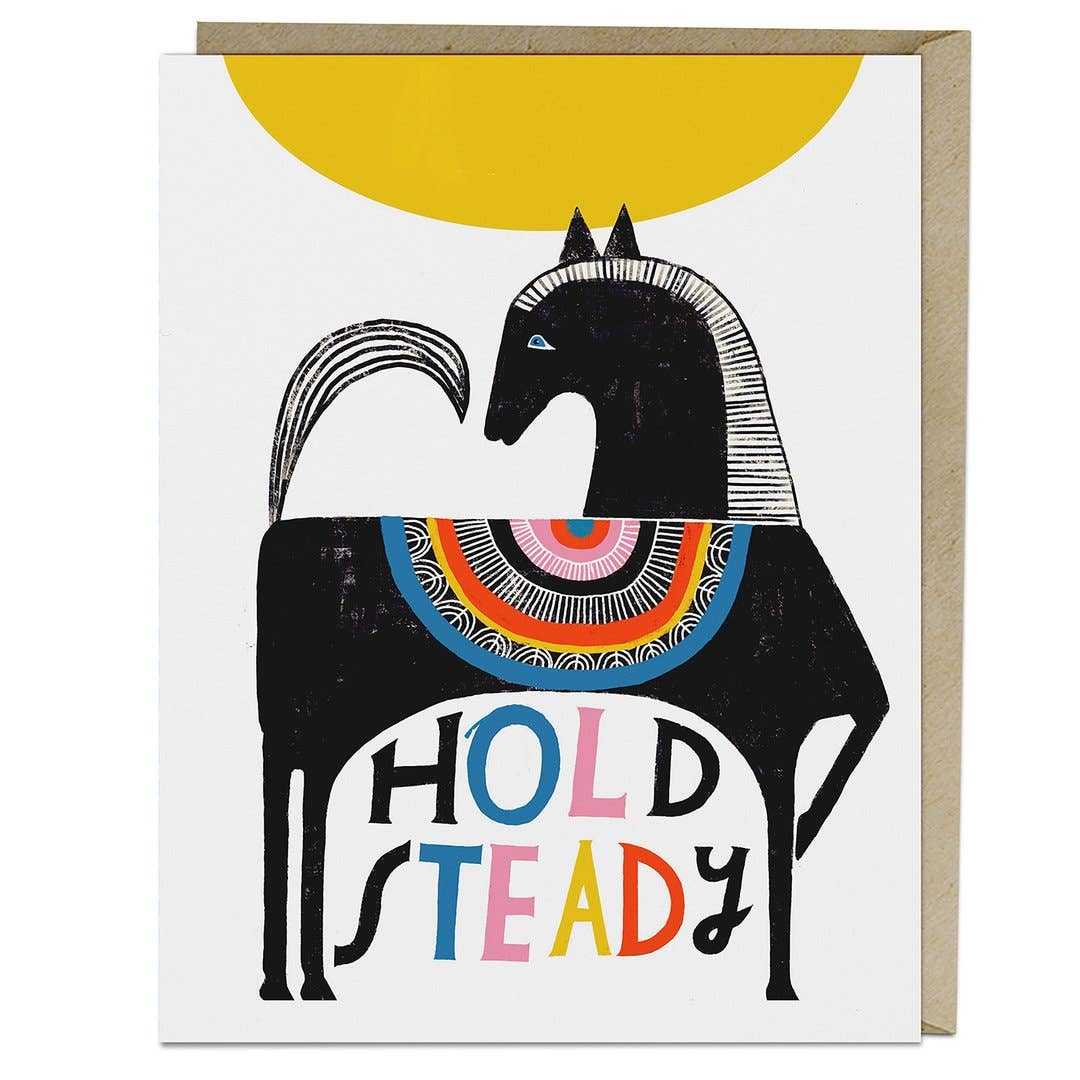 “Hold Steady” Card by Lisa Congdon - by Lisa Congdon - K. A. Artist Shop