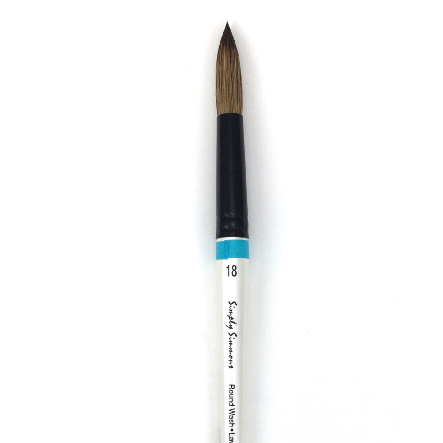Simply Simmons Watercolor Brush - Short Handle - Round Wash / - #18 / - natural by Robert Simmons - K. A. Artist Shop