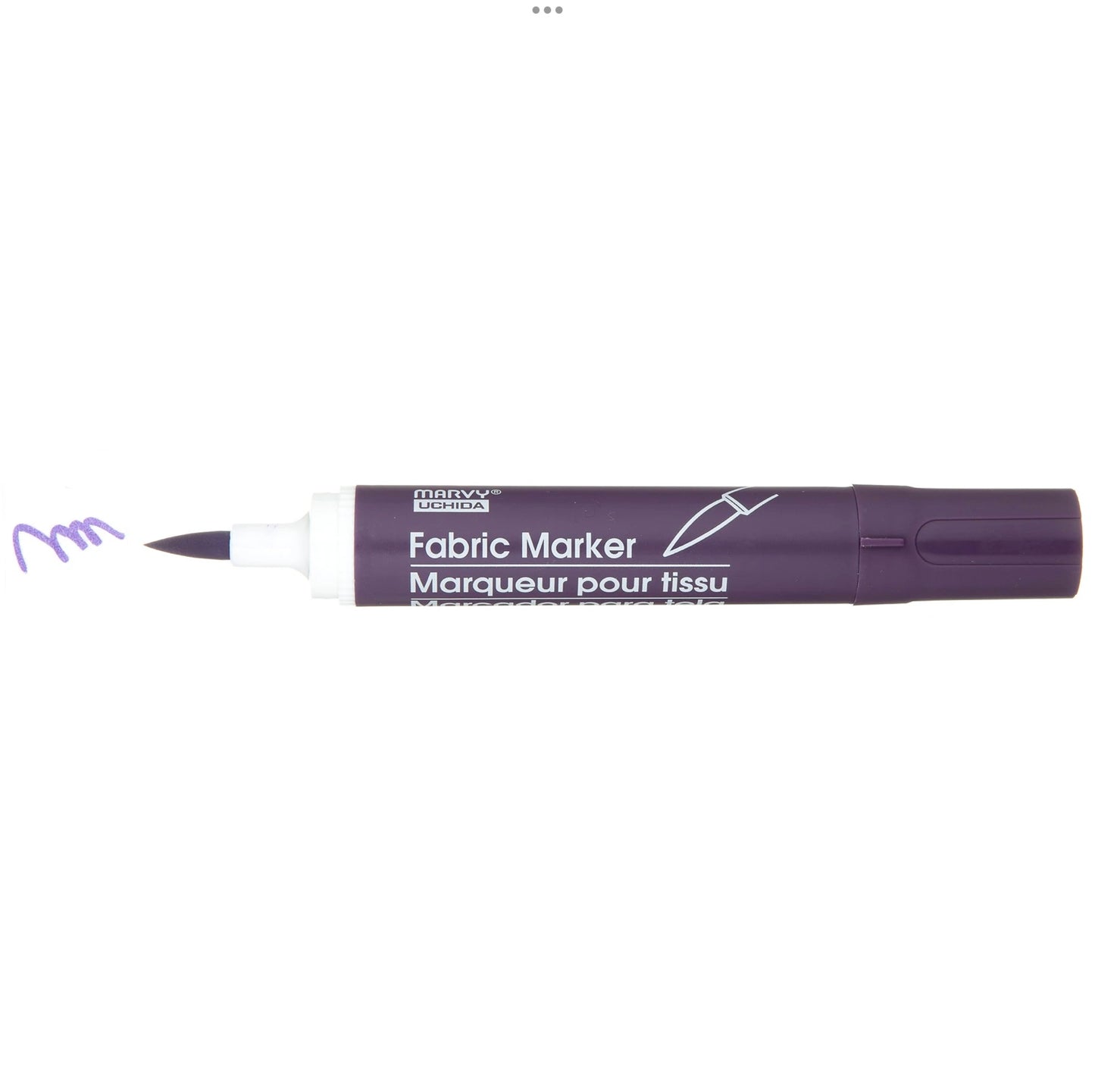 Marvy Brush Fabric Markers - Dark Violet by Marvy Uchida - K. A. Artist Shop