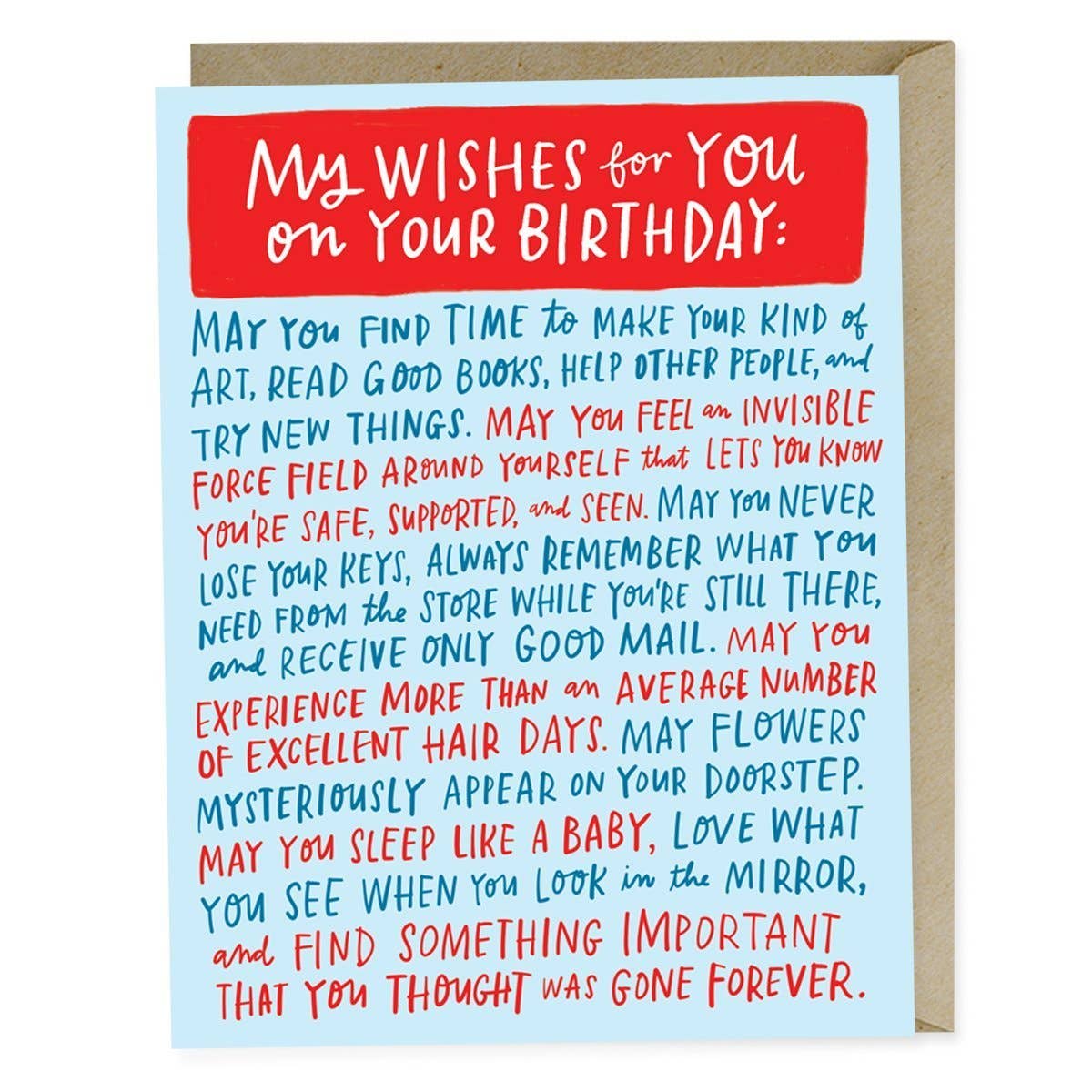 “Birthday Dedication” Card by Emily McDowell - by Emily McDowell - K. A. Artist Shop