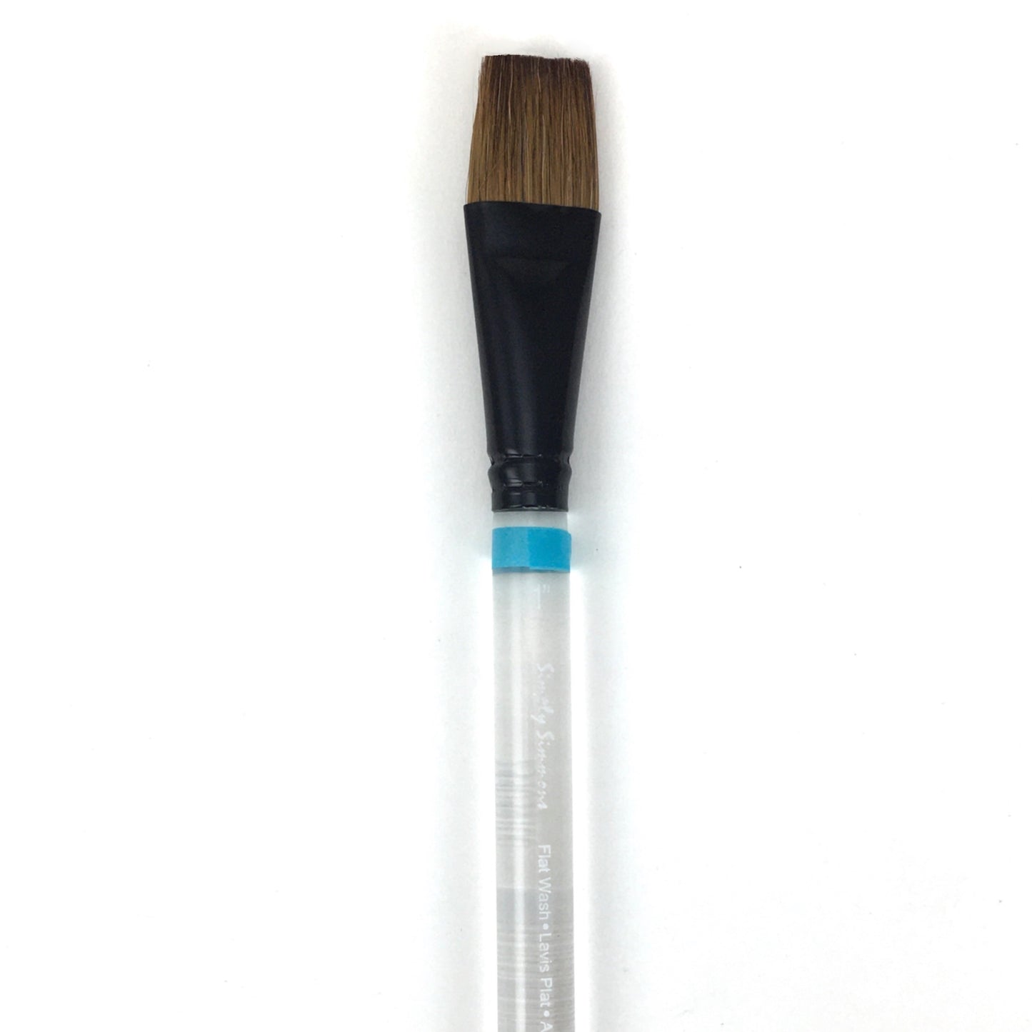 Simply Simmons Watercolor Brush - Short Handle - Flat Wash / - 1 inches / - natural by Robert Simmons - K. A. Artist Shop