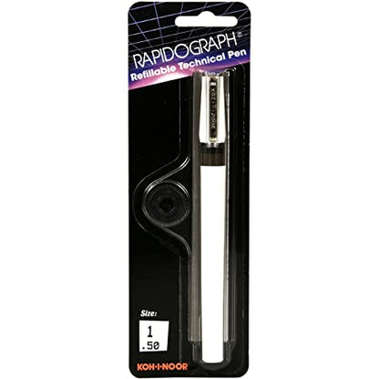 Koh-I-Noor Rapidograph Refillable Technical Pen - 1 (.50mm) by Koh-I-Noor - K. A. Artist Shop