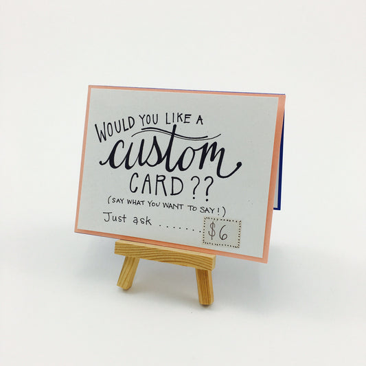Custom Hand-Lettered Greeting Card - by Kristen Ashley - K. A. Artist Shop