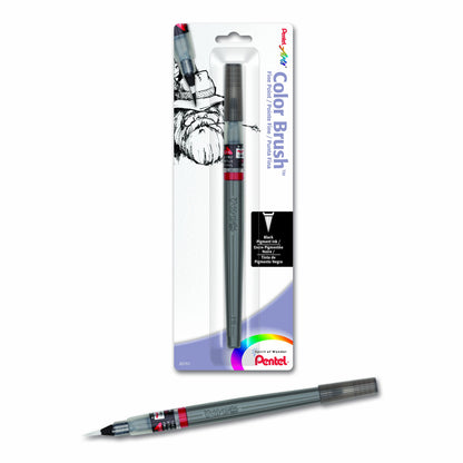 Pentel Color Brush Pen with Pigmented Black Ink - Fine - by Pentel - K. A. Artist Shop