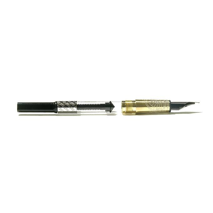 “The Brush” Gold-Plated Fountain Pen by Ferris Wheel Press - by Ferris Wheel Press - K. A. Artist Shop