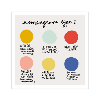 Colorful Enneagram Prints - 1 by Twenty Seven - K. A. Artist Shop