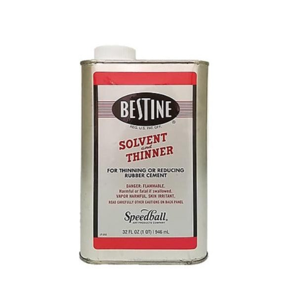 Bestine Solvent and Thinner - 1 Quart - by Best-Test - K. A. Artist Shop