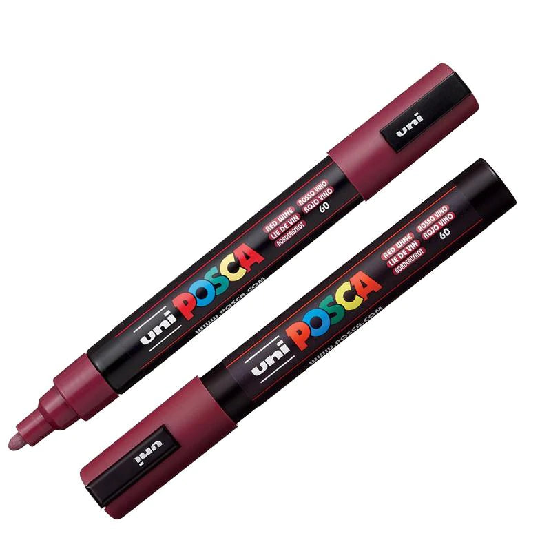POSCA Acrylic Paint Markers - PC-5M Bullet Tip - Red Wine by POSCA - K. A. Artist Shop
