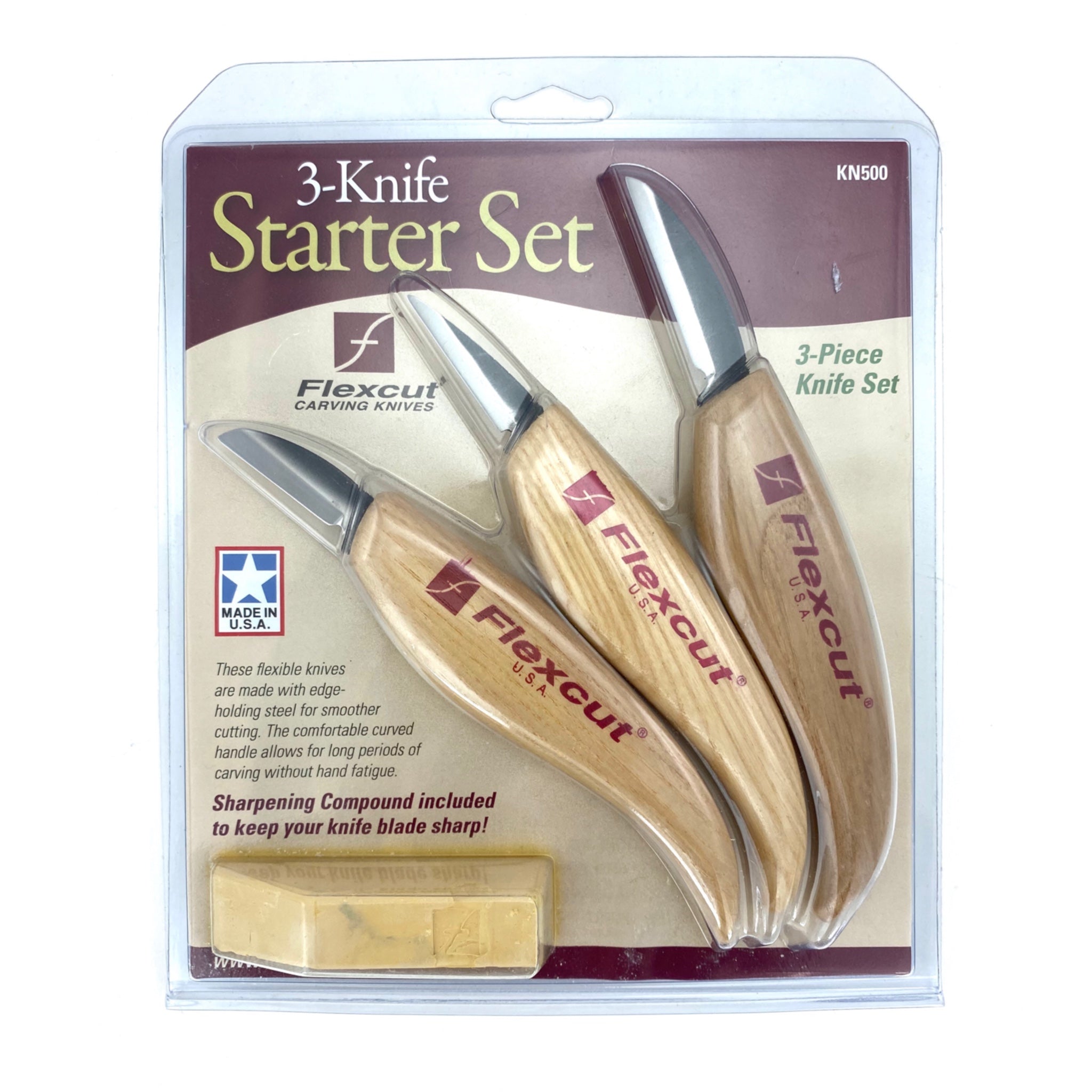Starter Set of Wood Carving Knives by FlexCut – K. A. Artist Shop