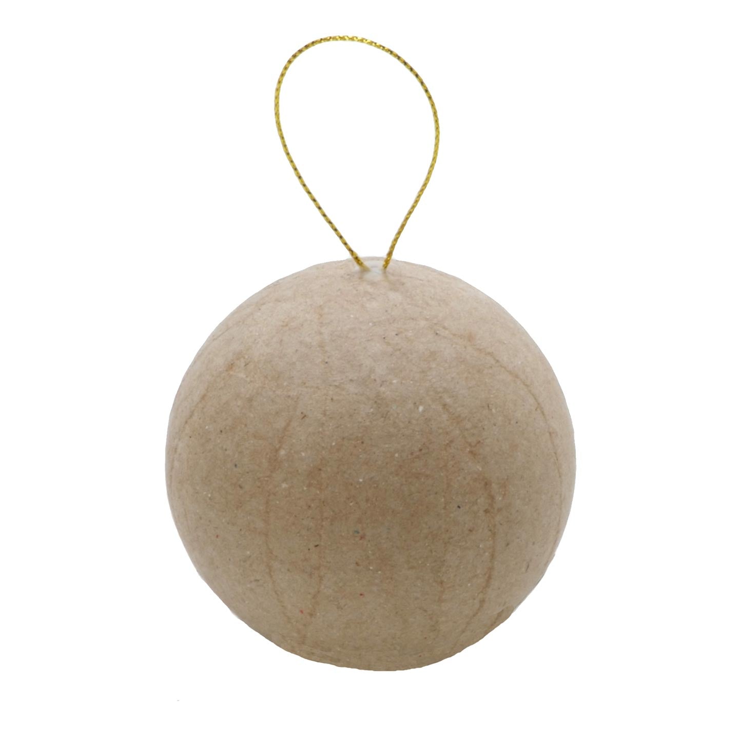 Paper Mache Geometrical Shapes - Ball with String (2 in.) by Papier Mache - K. A. Artist Shop