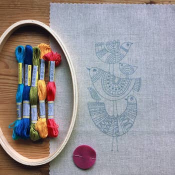 "Birds" Embroidery Kity by budgiegoods - by budgiegoods - K. A. Artist Shop