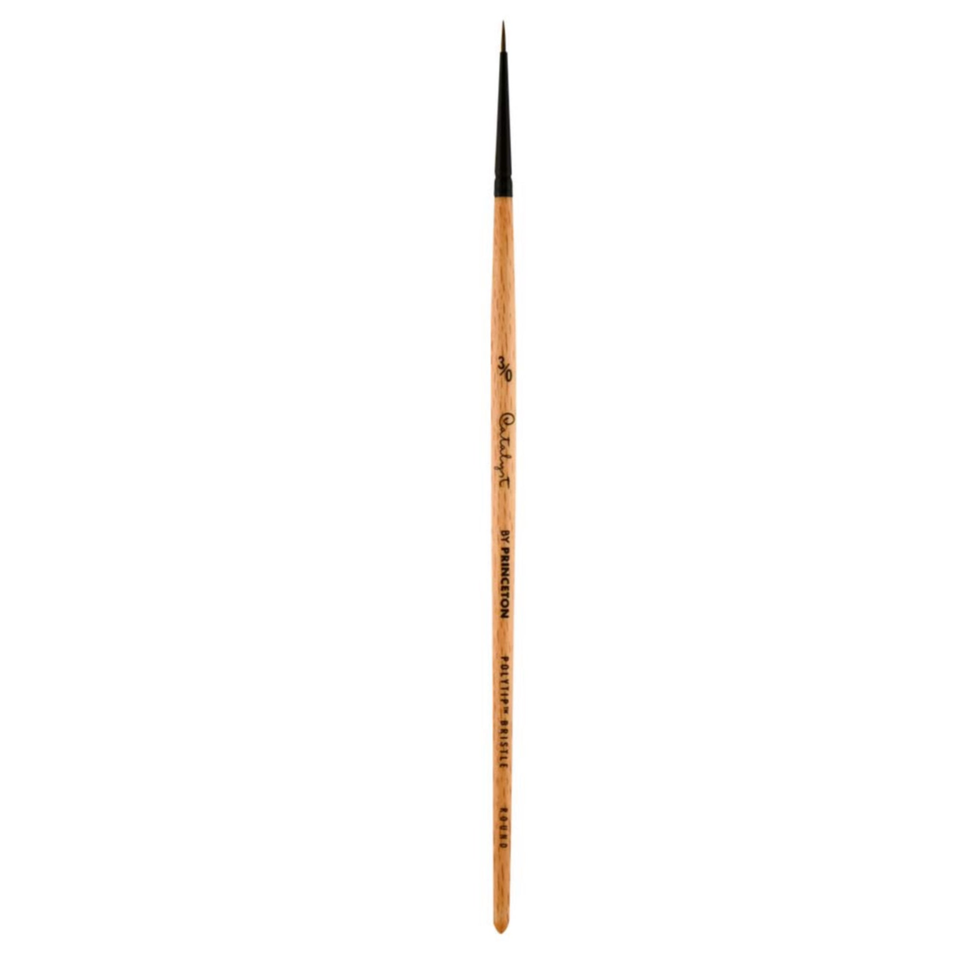 Princeton Catalyst Polytip Bristle Short-Handle Paint Brushes - Round / #3/0 by Princeton Art & Brush Co - K. A. Artist Shop