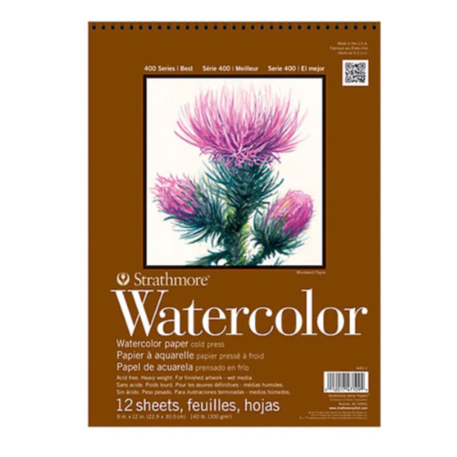 Strathmore 400 Series Watercolor Pad - 11 x 15 inches - by Strathmore - K. A. Artist Shop