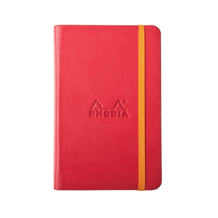 Rhodia Rhodiarama Hardcover Webnotebook - 5.5 x 8.5 inches - Poppy / - Blank Paper by Rhodia - K. A. Artist Shop
