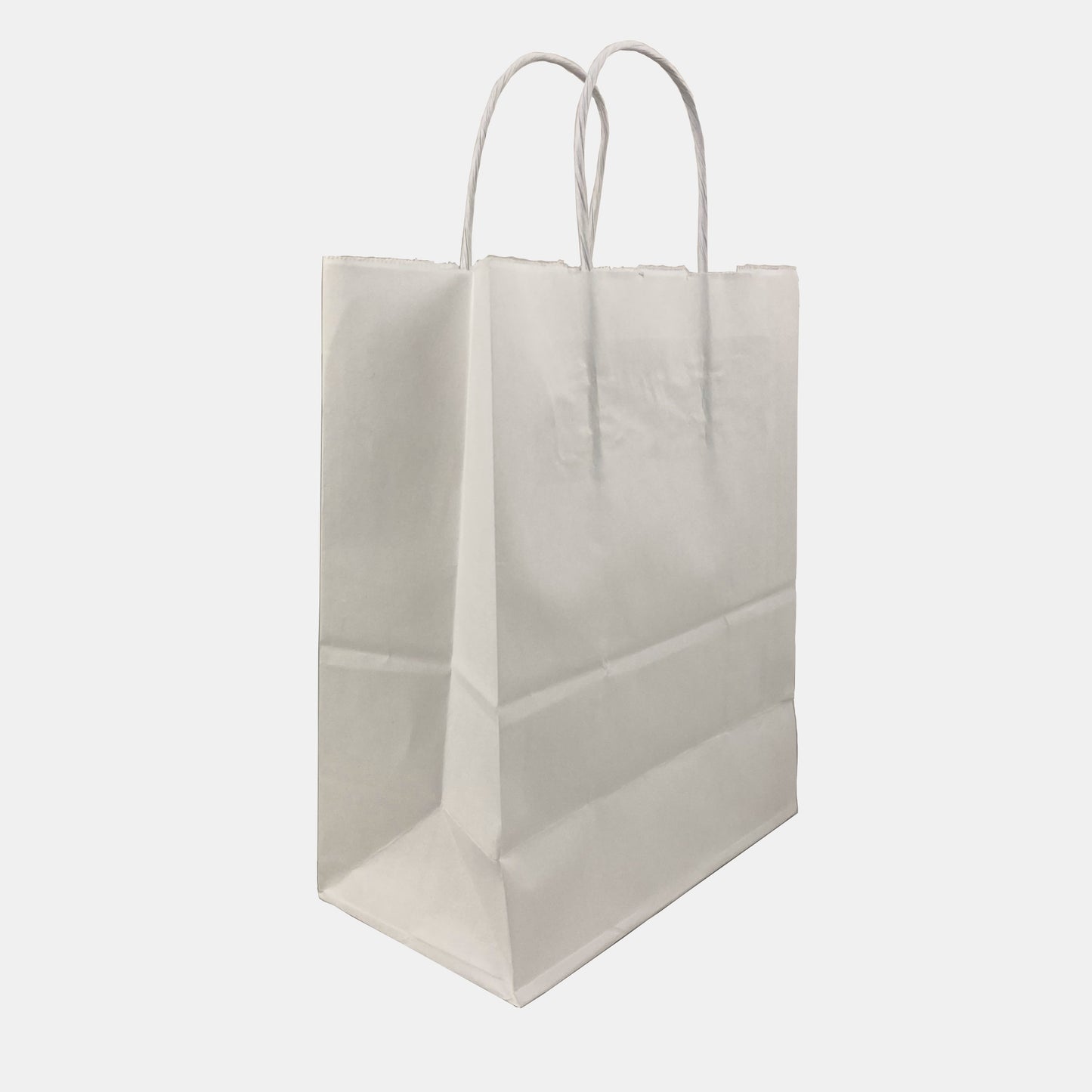 White Shopping Bags - Small - by ULINE - K. A. Artist Shop