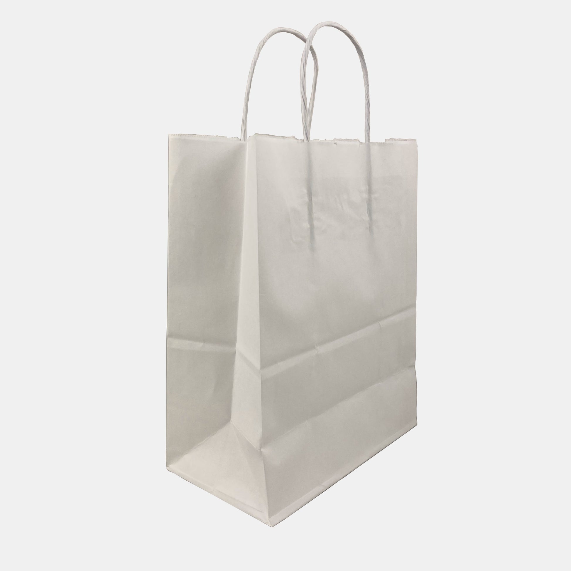 White Shopping Bags - Small - by ULINE - K. A. Artist Shop