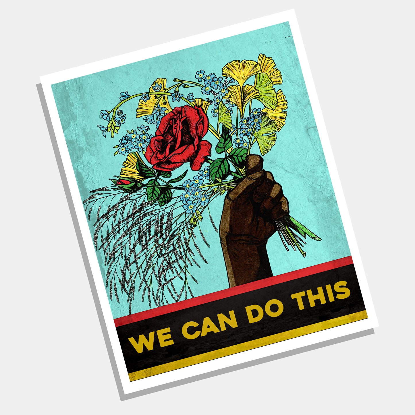 Athens Banner Project: Archival Print of "We Can Do This" by Joey Dunlap - by Joey Dunlap - K. A. Artist Shop