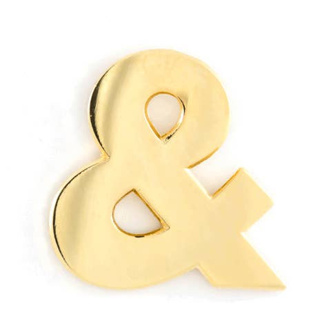 Ampersand Enamel Pin - by These Are Things - K. A. Artist Shop