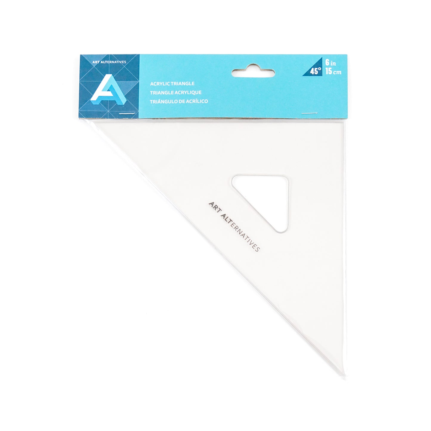 Art Alternatives Triangle - 45/45/90 Degree with Beveled Inking Edge - 6-inch by Art Alternatives - K. A. Artist Shop