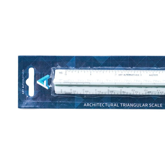 Art Alternatives Plastic Triangular Scale - 12 inches - Architectural by Art Alternatives - K. A. Artist Shop
