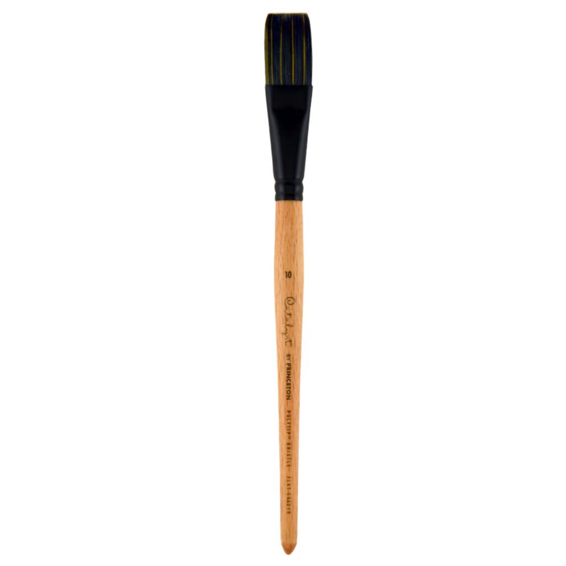 Princeton Catalyst Polytip Bristle Short-Handle Paint Brushes - Flat Shader / #10 by Princeton Art & Brush Co - K. A. Artist Shop