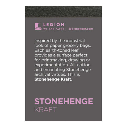 Mini Paper Pads by Legion Paper - Stonehenge Kraft by Legion Paper - K. A. Artist Shop