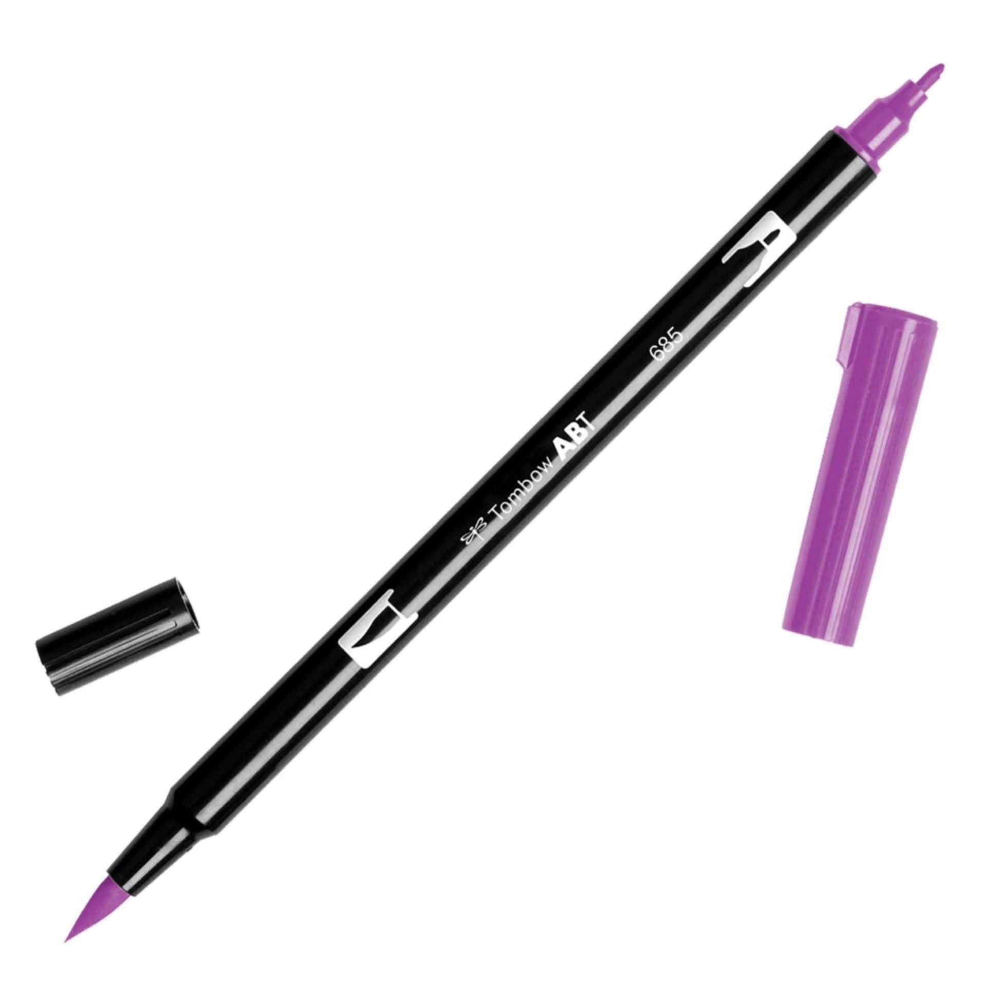 Tombow Dual Brush Pens - Individuals - 685 Deep Magenta by Tombow - K. A. Artist Shop