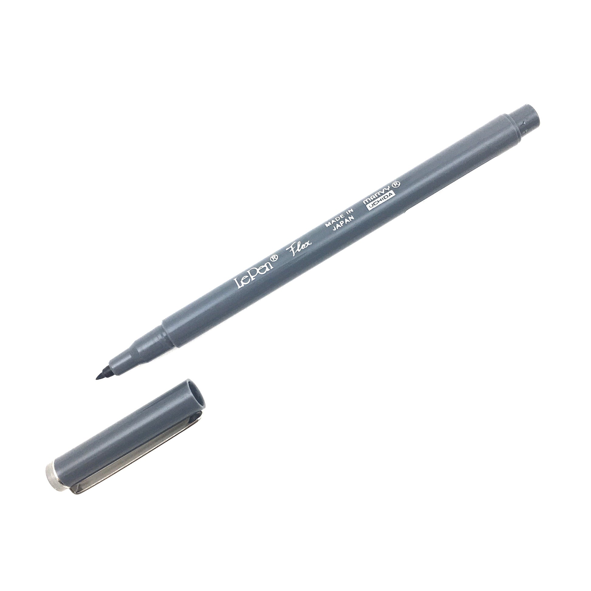 Le Pen Flex Pens - Dark Grey by Marvy Uchida - K. A. Artist Shop