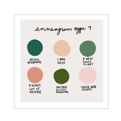 Colorful Enneagram Prints - 9 by Twenty Seven - K. A. Artist Shop